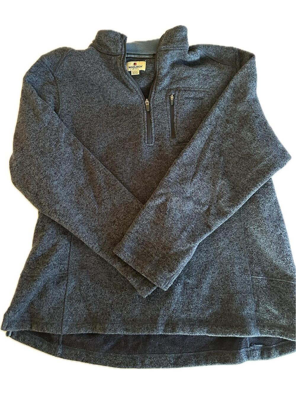 Woolrich Boysen half-zip pullover sweater XXL Blue. Ships Fast.